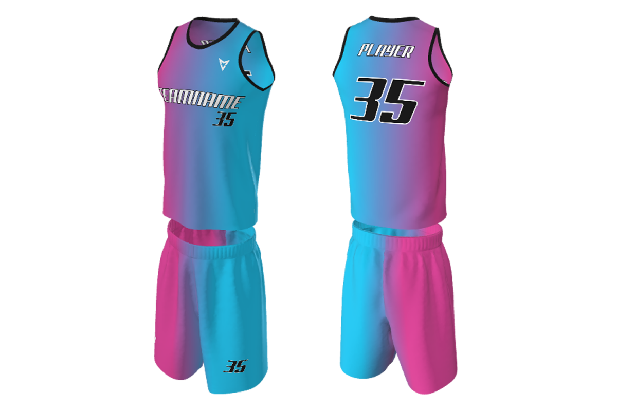 Miami Basketball Uniform Mockup Template Design For Basketball Club ...